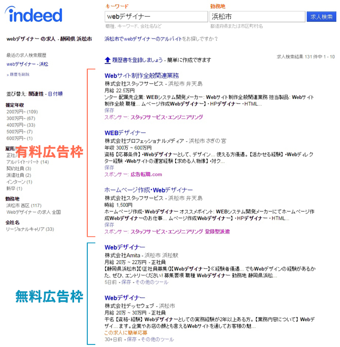 ド 求人 インディー タウンワークとIndeedを徹底比較！掲載方法や費用の違いについて