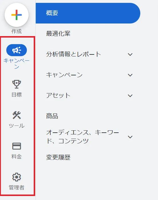 Google広告の管理画面の見方・できること